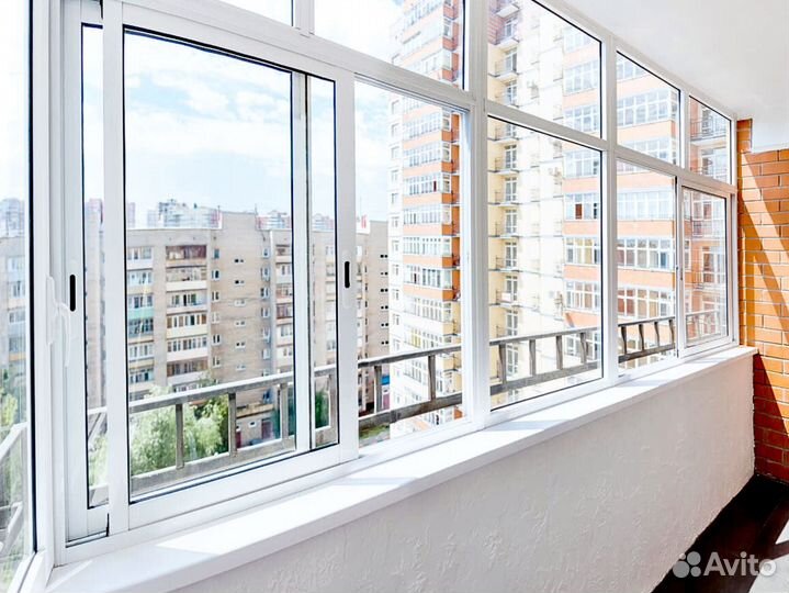 Отделка и остекление балконов в рассрочку