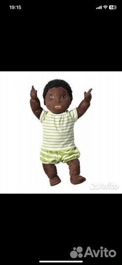 Кукла Леккамрат темнокожий мальчик икеа