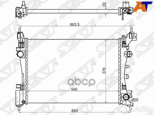 Радиатор Opel Corsa 06-14 / Fiat Grande Punto