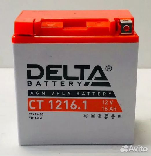 Аккумулятор delta Battery CT 1216.1 12V 16Ah