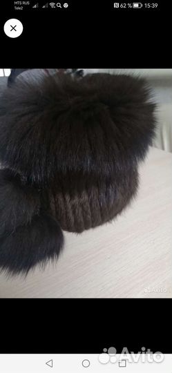 Шапка норковая женская