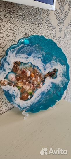 Картина из эпоксидной смолы крым