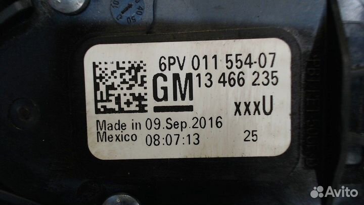 Педаль газа Chevrolet Cruze 2015, 2017