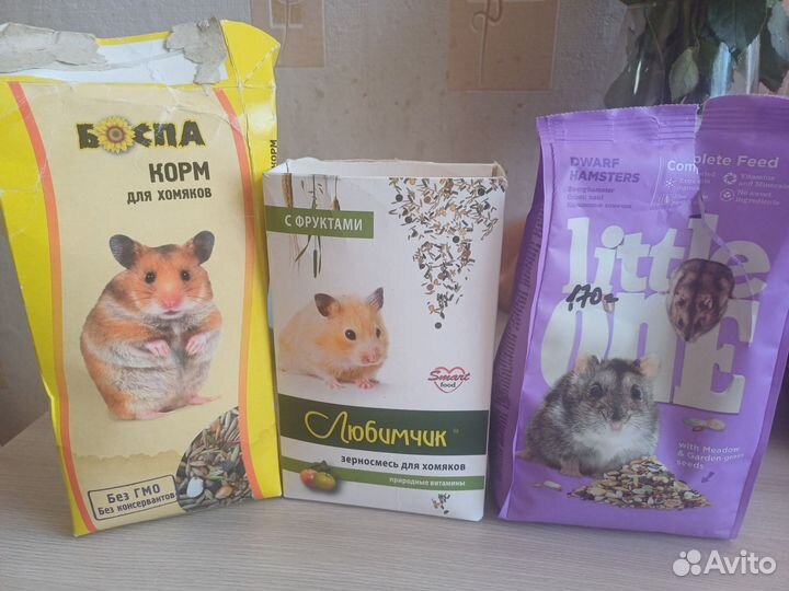 Корм для хомяков и джунгариков