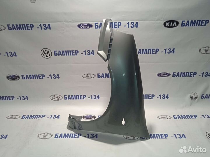 Крыло левое переднее калина 1 серое