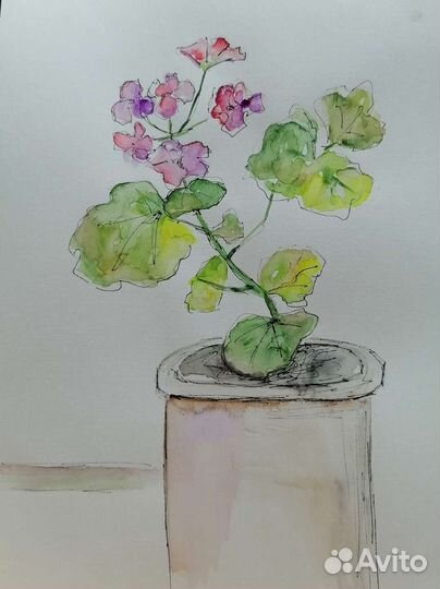 Картина акварелью. Скетч