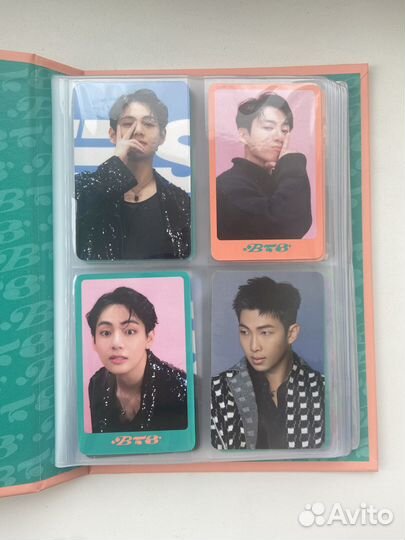 Продаю биндер и карточки бтс