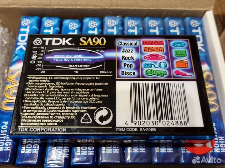 Аудиокассеты TDK SA90