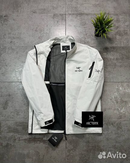 Ветровка arcteryx белая