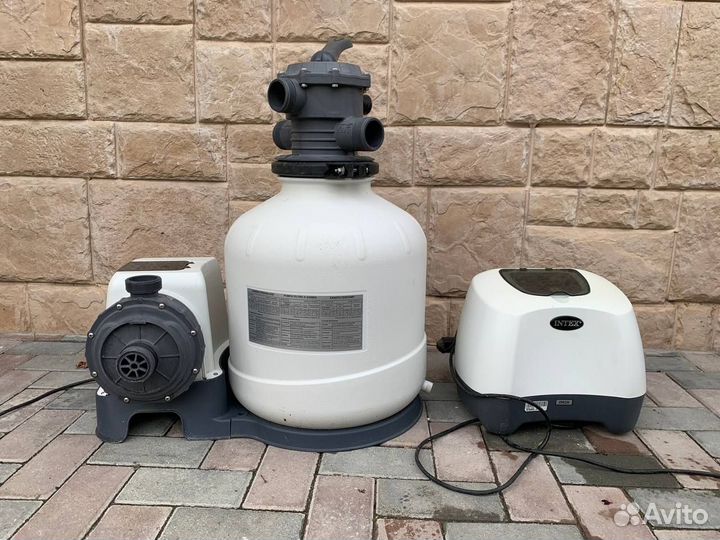 Система intex. Песочный фильтр и хлоргенератор