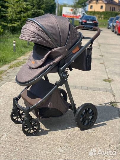 Коляска 3 в 1 детская для новорожденного. Доставка