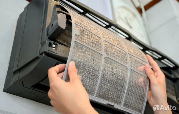 Чистка сплит систем, Ремонт сплит систем, Заправка