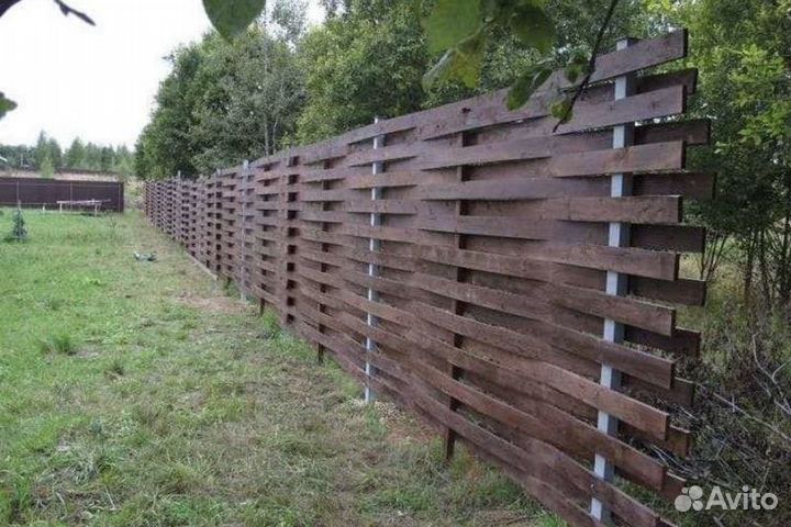 Деревянный забор