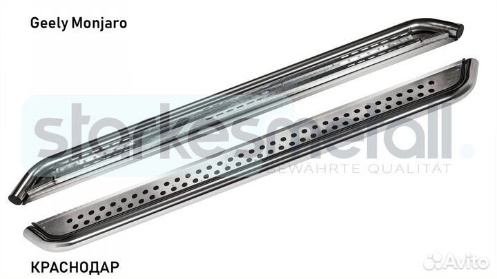 Пороги подножки Geely Monjaro Village