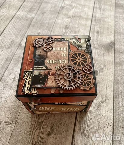 Открытка мужская. Коробочка с сюрпризом