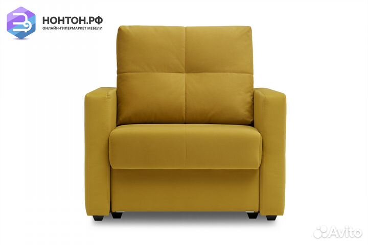 Кресло еврокнижка Вита горчичное