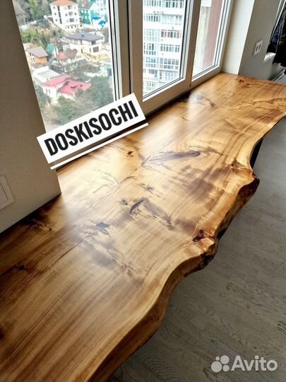 Подоконник из дерева лофт