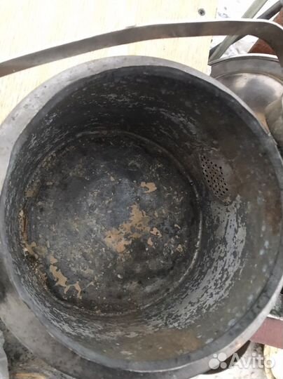 Чайник старинный латунь