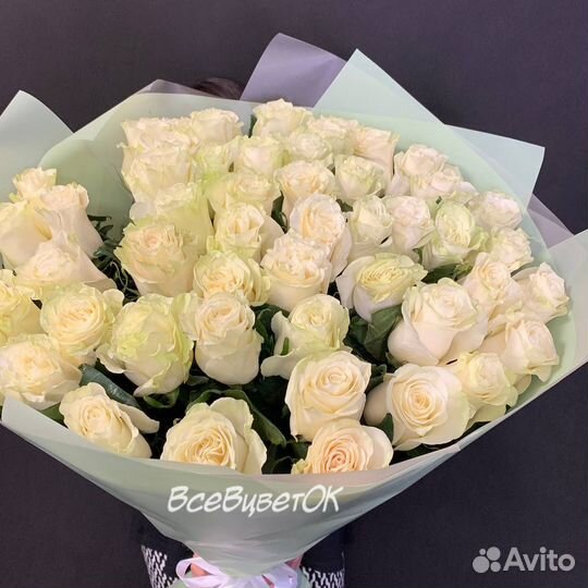 Белые розы купить