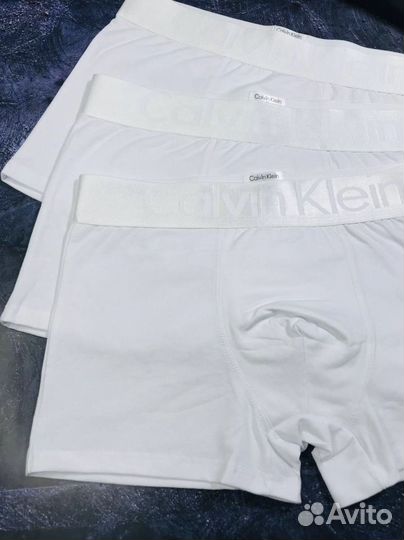 Трусы мужские боксеры calvin klein белые арт.1091