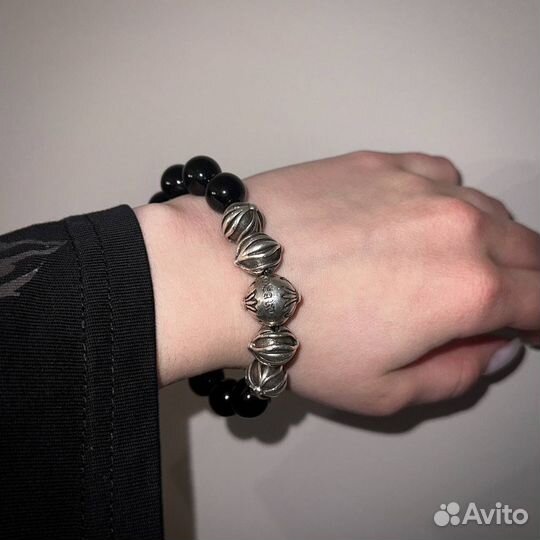 Серебряный браслет chrome hearts