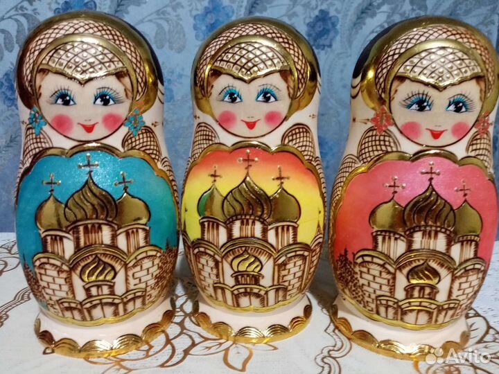 Матрёшки выжженные