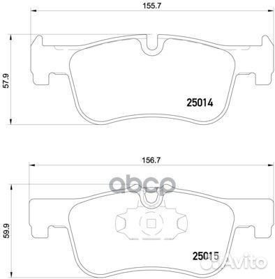 Колодки тормозные дисковые Xtra перед P0607