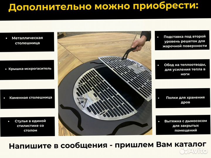 Гриль барбекю стол очаг для кафе