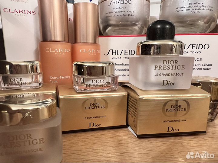 Флаконы от духов, кремов Dior, Chanel, Shiseido