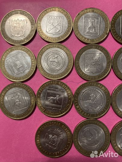 Монеты биметалл юбилейные 10 р