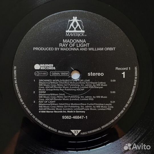 Madonna - Ray of Light (2LP)