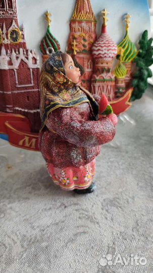 Ватные елочные игрушки