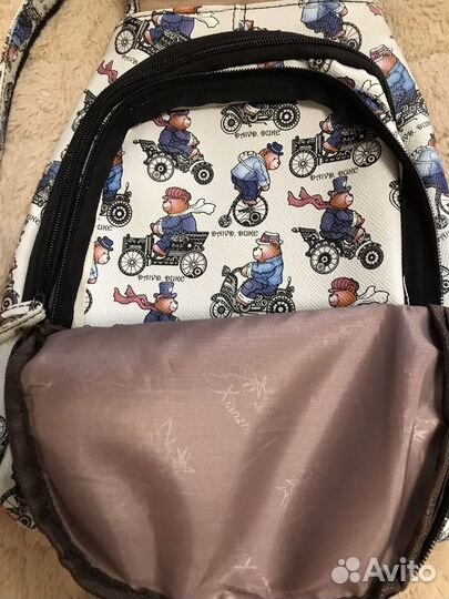 Рюкзак кожаный для девочки
