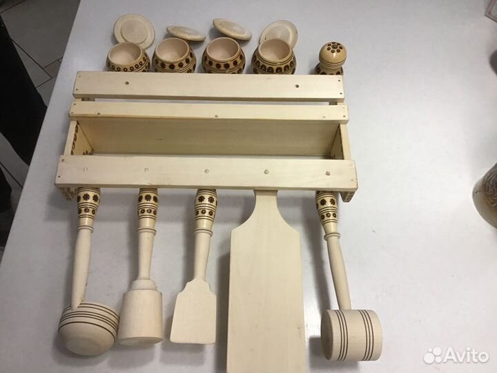 Деревянный набор для кухни