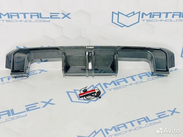 Диффузор BMW G80 M3 G81 G82 M4 G83 в SQ-стиле