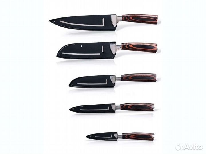 Набор кухонных ножей из нержавеющей стали
