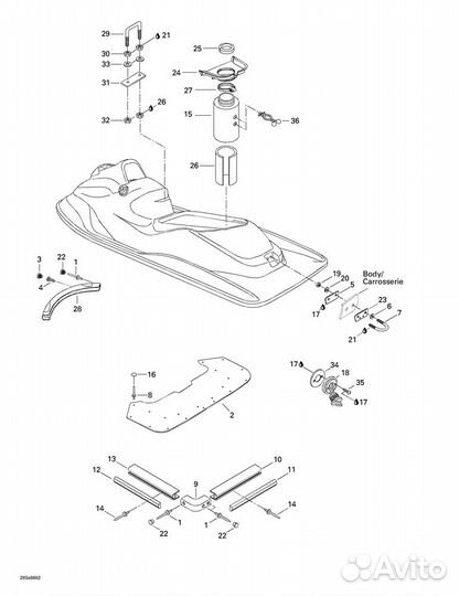 Заглушка бампера(293000059)