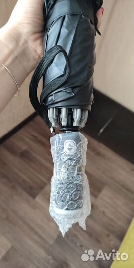 Новый зонт автоматический с фонариком