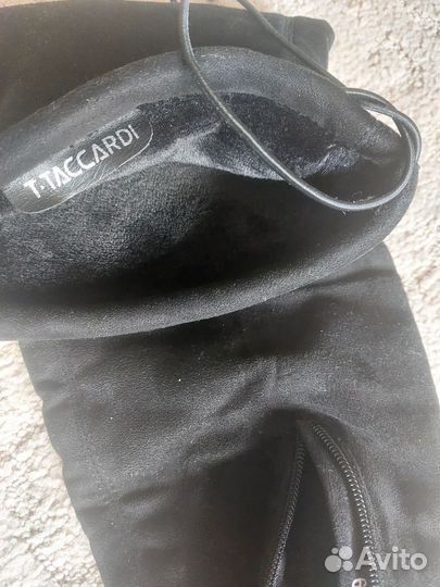 Ботфорты замшевые 39