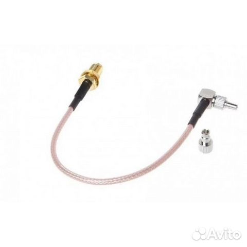 Пигтейл CRC9-F/TS9-F-SMA 20cm RG316 SMA-F CRC9+TS9