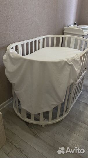 Детская кроватка круглая/овальная