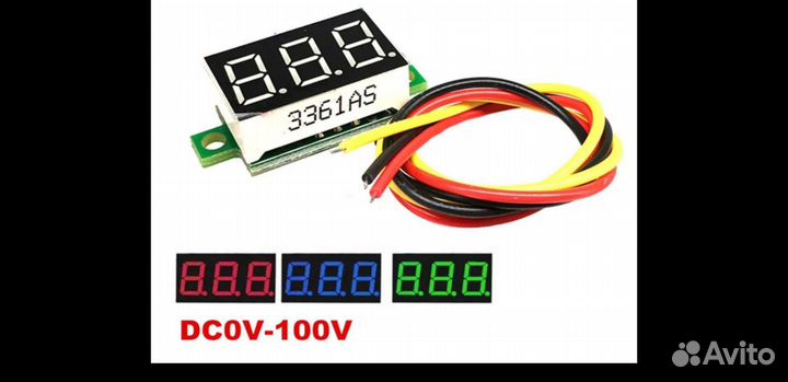 Цифровой вольтметр постоянного тока DC0-100V