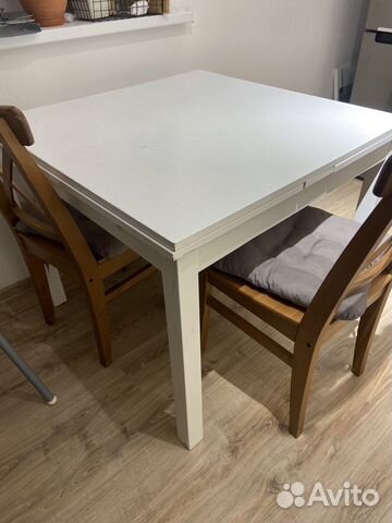 Стол IKEA бьюрста белый кухонный икеа купить в Екатеринбурге | Товары ...