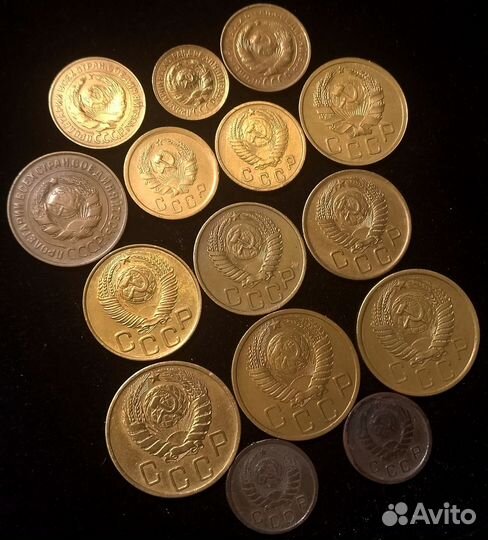 Набор монет раннего СССР без повторов