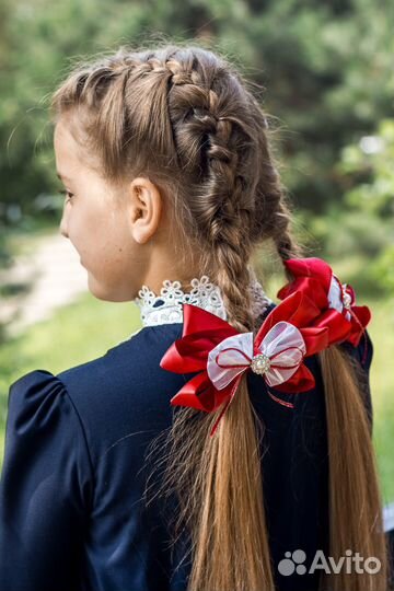 Бантики для волос на резинке 1 сентября