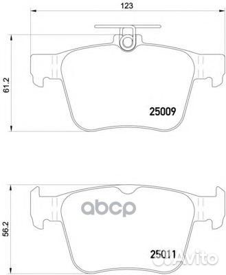 Колодки тормозные дисковые зад P85124 Brembo