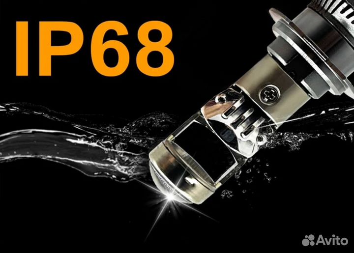 Светодиодные лампы LED H7 A80 линза