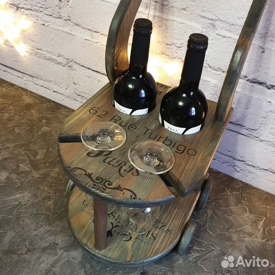 Стол для вина. Дерево. Роспись