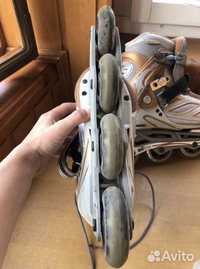 Роликовые коньки 38р. и защита размер S
