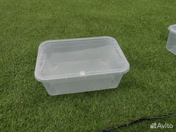 Контейнеры пластиковые прозрачные 38*27*15, 4 шт
